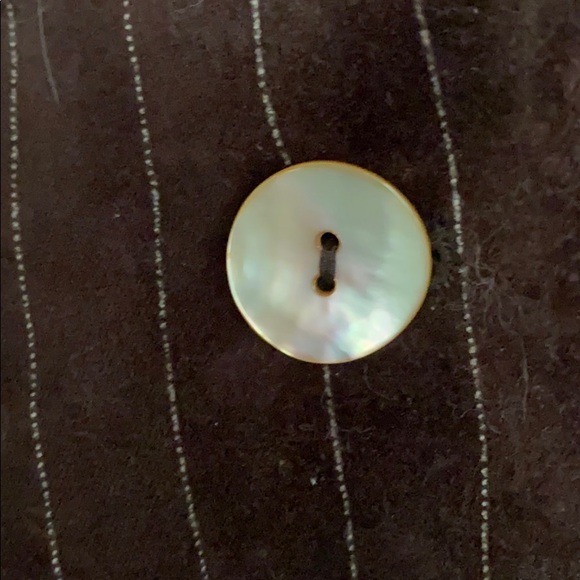 H&M Lined Brown Pinstriped Velvet H&M Blazer - Picture 2 of 7